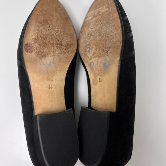 Bally black suede flats cross-cross design - Picture 3 of 3